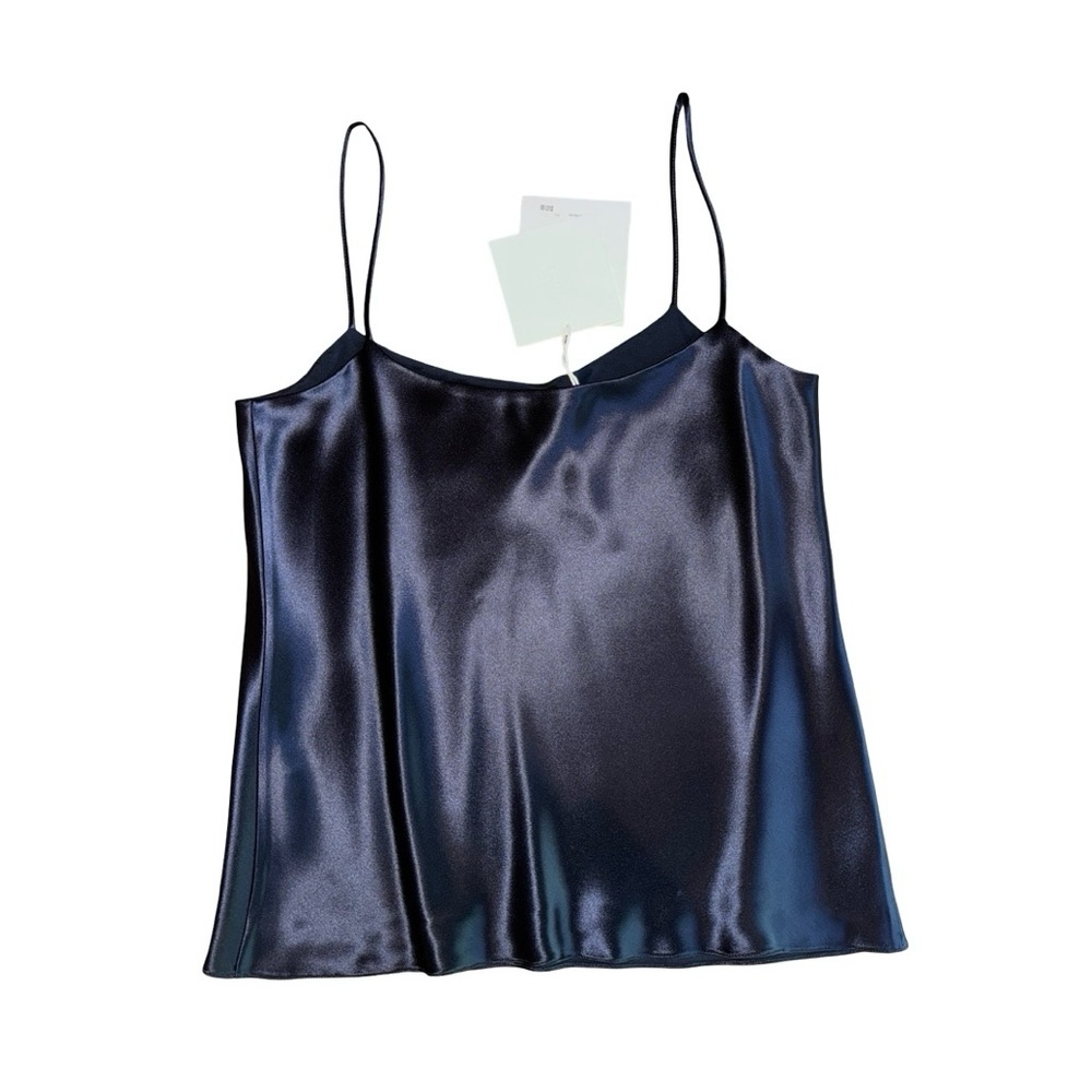 THE ROW BIGGINS SILK SATIN CAMISOLE INDIGO S NWT - Picture 9 of 11